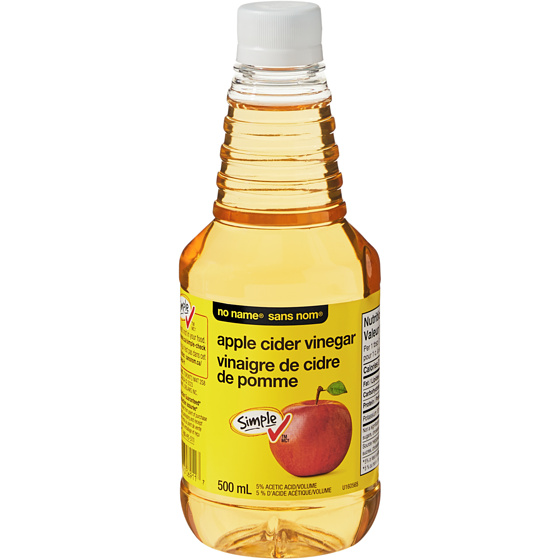 No Name Apple Cider Vinegar 500 ml, $0.40/100ml