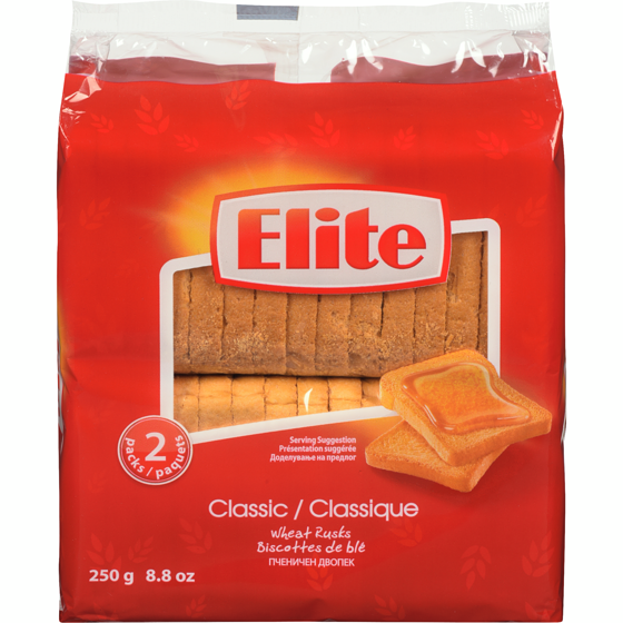 Elite Wheat Rusks 250 g, $1.00/100g