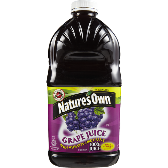 Natures Own Kosher 100% Grape Juice 1.89 l, $0.63/100ml