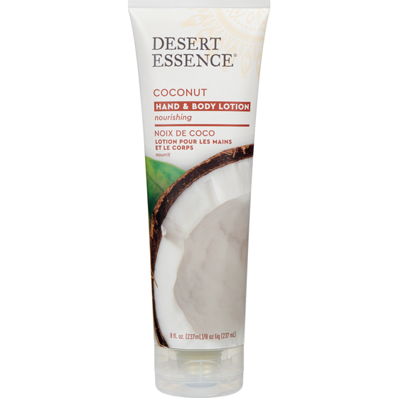 Desert Essence Lotion pour les mains et le corps noix de coco 237 ml, 4,64 $/100ml