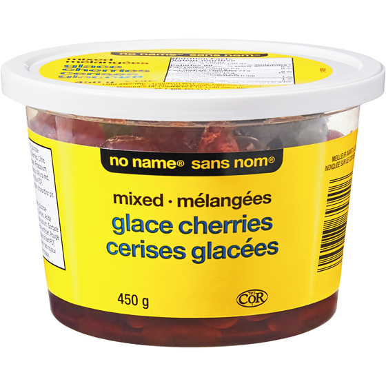 No Name Mixed Glace Cherries  450 g, $2.22/100g