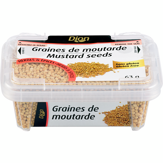 Dion graines de moutard 63 g, 5,54 $/100g