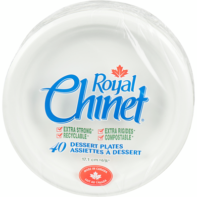 Royal Chinet Dessert Plate 40 ea, $0.24/1ea