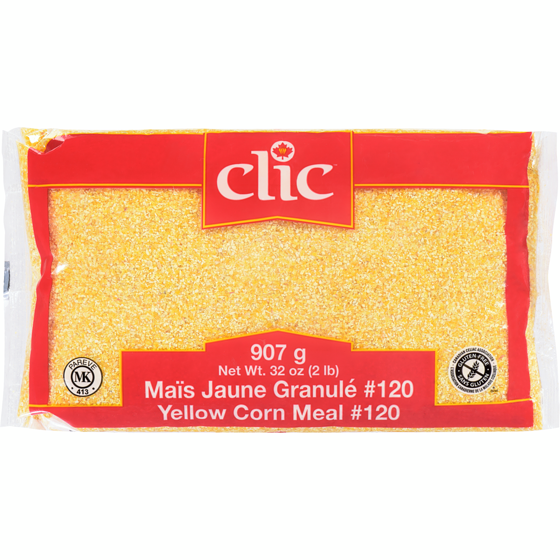 Clic Cornmeal, Yellow 907 g, $0.38/100g