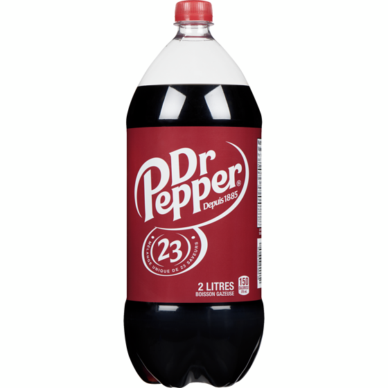 Dr Pepper Dr Pepper Boissons gazeuses 2 l, 0,10 $/100ml