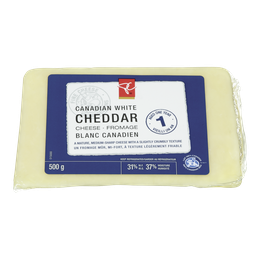 President's Choice Canadian Cheddar Aged 1 Year  500 g, $3.30/100g