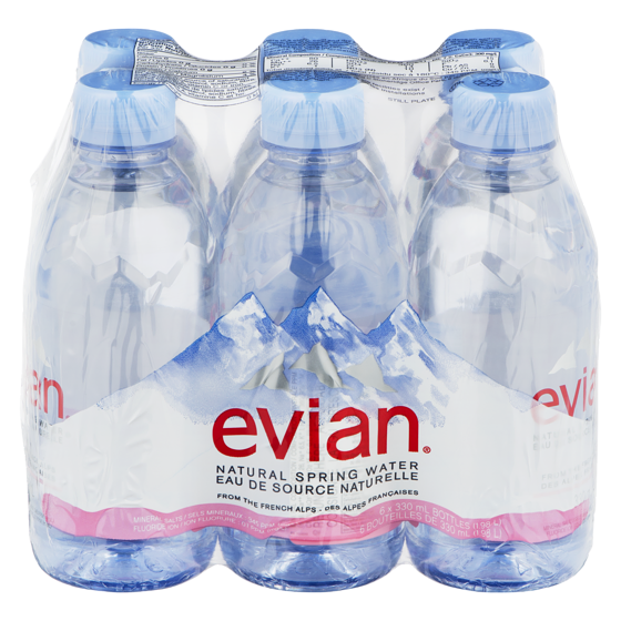 Evian Eau de source naturelle 6x330.0 ml, 0,56 $/100ml