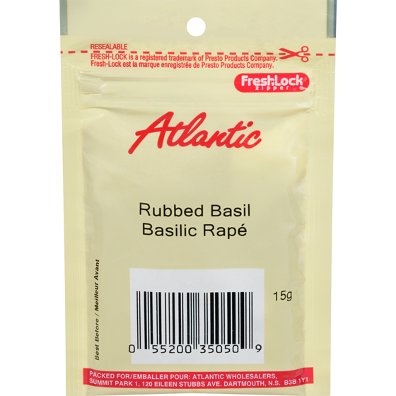 null Basilic Râpé 15 g, 8,60 $/100g
