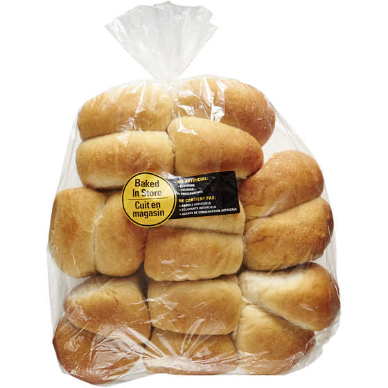 null Petits pains nature ouverts sur le dessus 750 g