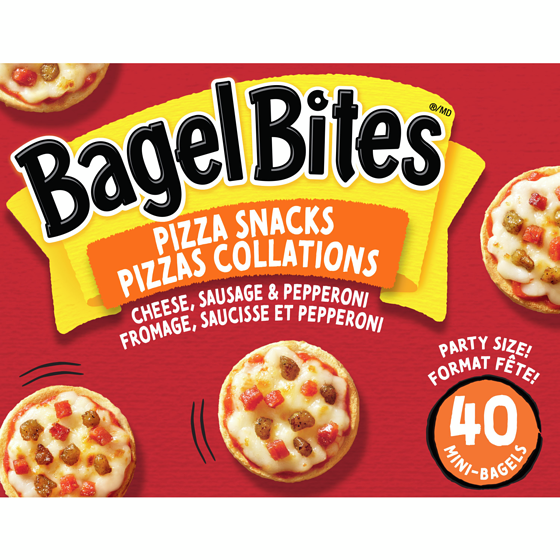 Bagel Bites Cheese, Sausage & Pepperoni Frozen Pizza Snacks 882 g, $1.59/100g