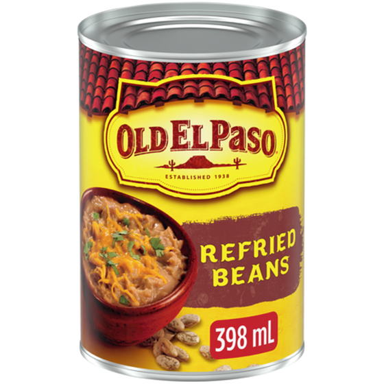 Old El Paso Mexican Refried Beans, Pinto Beans 398 ml, $1.00/100ml
