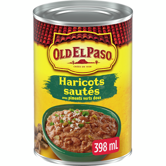 Old El Paso Haricots Sautés Avec Piments Verts Doux 398 ml, 1,13 $/100ml