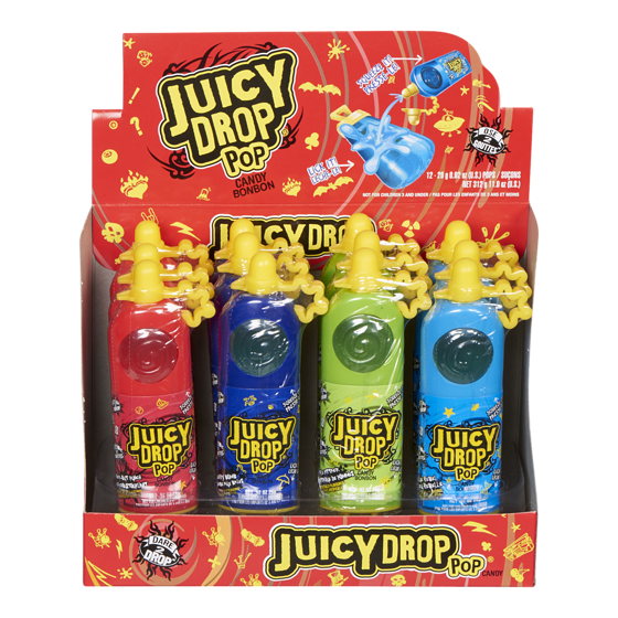Juicy Drop Pop Candy 12x26.0 g, $7.69/100g