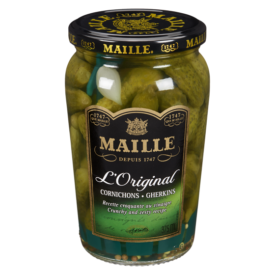 Maille Crunchy Gherkins 375 ml, $2.13/100ml