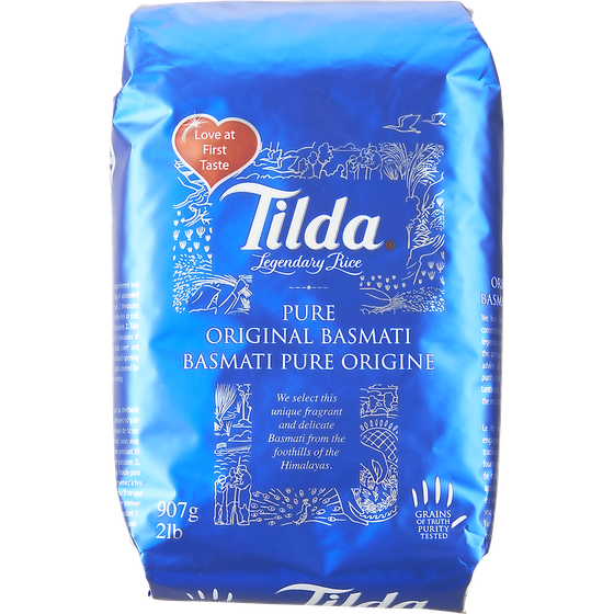 Tilda Riz basmati pur original 907 g, 0,77 $/100g