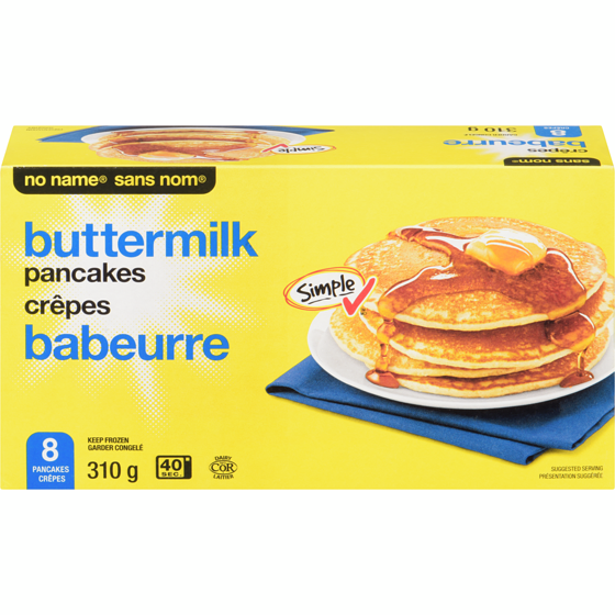 Sans Nom Crêpes, babeurre 310 g, 0,89 $/100g