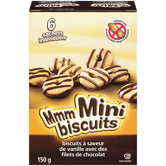 Mr. Cookies Mmm Mini biscuits à saveur de vanille 150 g, 2,66 $/100g