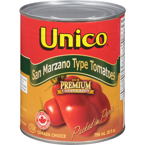 Unico San Marzano Type Tomatoes 796 ml, $0.34/100ml