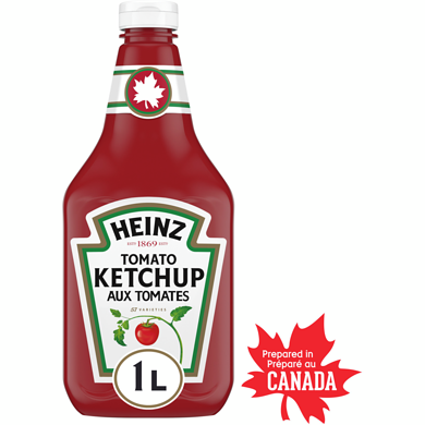 Heinz Bouteille de ketchup aux tomates 1 l, 0,58 $/100ml