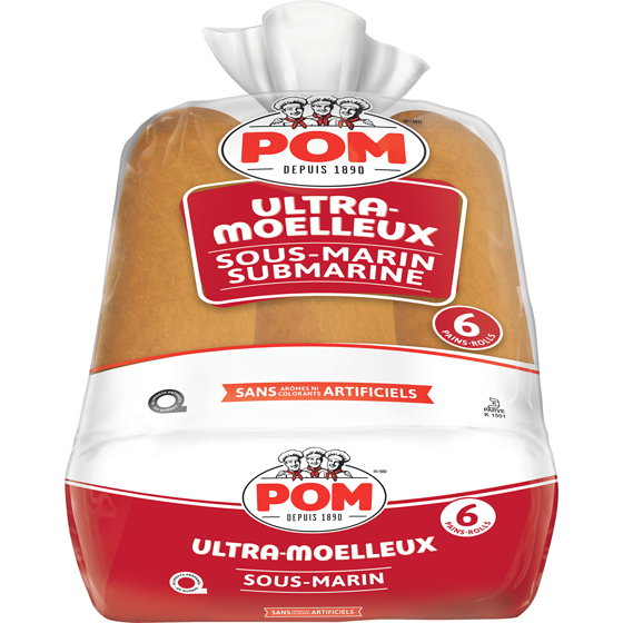 POM Pains à sous-marin Ultra-moelleux 6 pk