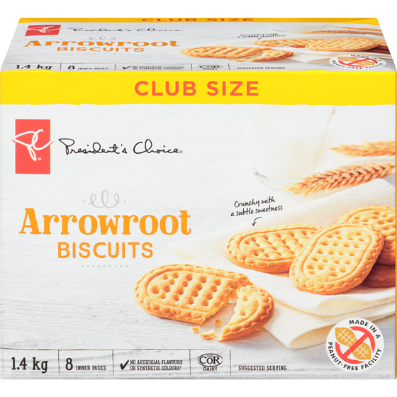 President's Choice Arrowroot Cookies 1.4 kg, $1.07/100g