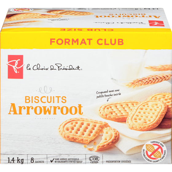 le Choix du Président Biscuits Arrowroot 1.4 kg, 1,07 $/100g