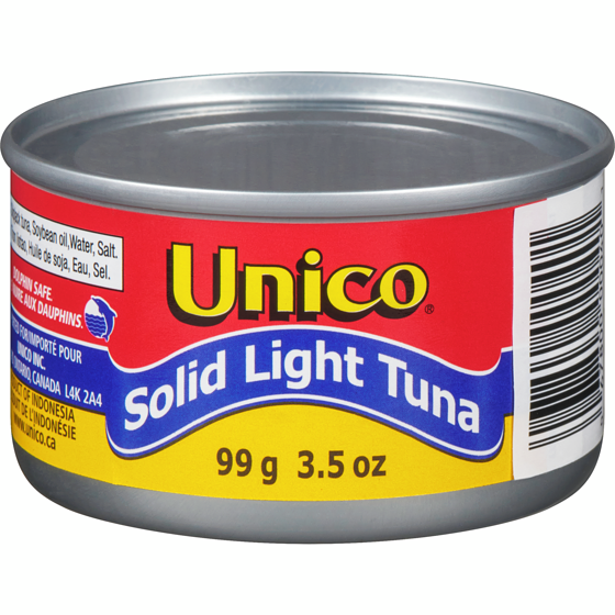 Unico Tuna, Light Solid in Oil 99 g, $1.81/100g
