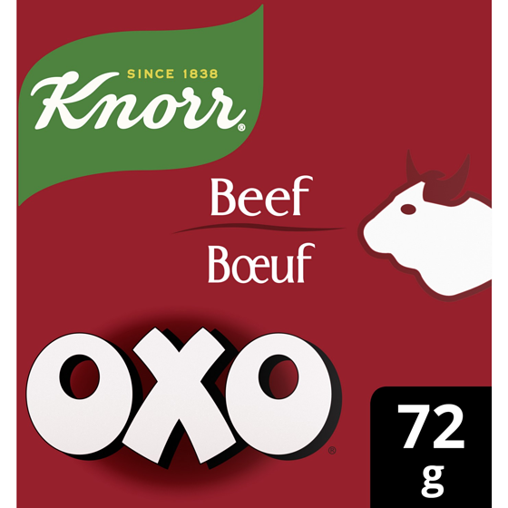 Knorr Oxo Bouillon for rich flavour Beef Sachets 72 g, $4.86/100g