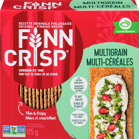 Finn Crisp Crispbread, Multigrain 175 g, $2.29/100g