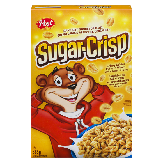 Post Céréales Sugar Crisp 365 g, 0,82 $/100g