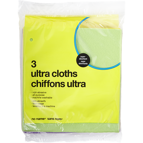No Name Ultra Cloths 3 ea, $4.00/1ea