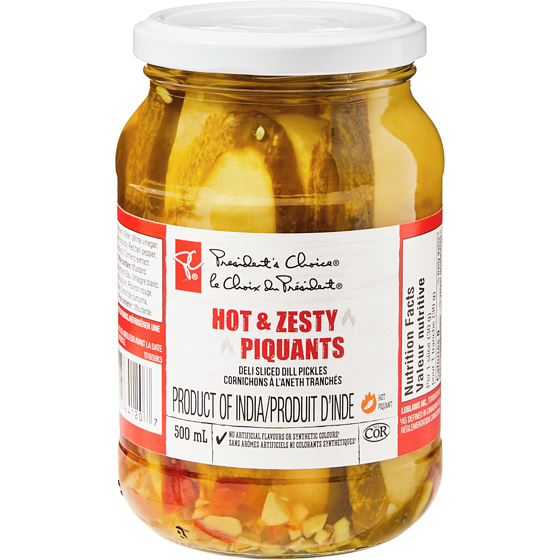 Cornichons à tranchés piquants PC PC.ca
