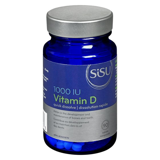 Sisu Vitamine D 1 000 UI 90 ea, 0,08 $/1ch