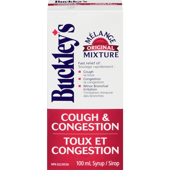 Buckley's Original Mixture Syrup For Cough And Congestion Relief 100 ml, $12.99/100ml