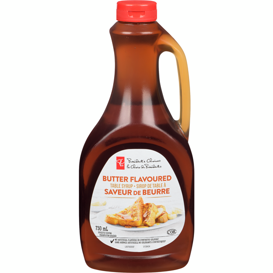 le Choix du Président Sirop De Table Saveur De Beurre 750 ml, 0,57 $/100ml