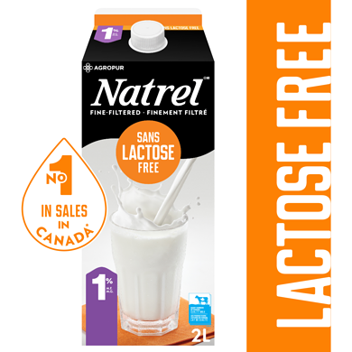 Natrel Lactose Free 1% Dairy Product 2 l, $0.34/100ml