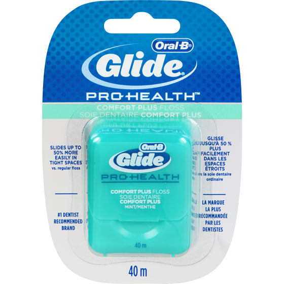 Crest Glide Pro-Health Comfort Plus Dental Floss, Mint, 40m 1 ea, $4.49/1ea