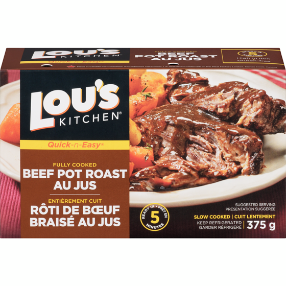 Lous Beef Pot Roast au Jus 375 g, $3.20/100g