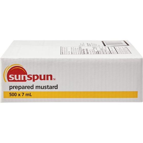 Sunspun Prepared Mustard Packets  500x7.0 g, $0.69/100g