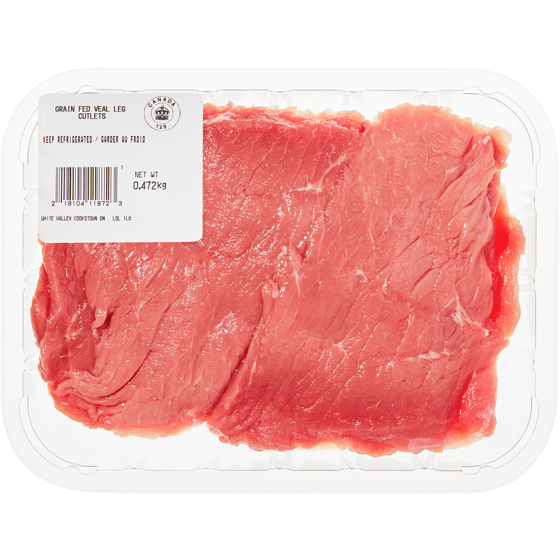 null Veal Inside Round Cutlet, Grain Fed $50.69/1kg $23.00/1lb
