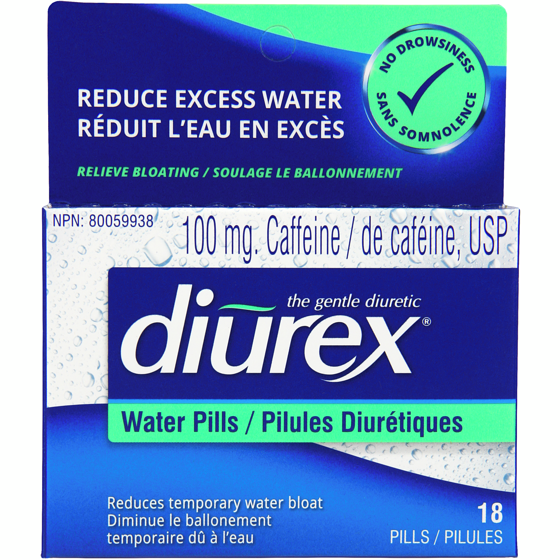 Diurex Water Pills 18 ea, $0.53/1ea
