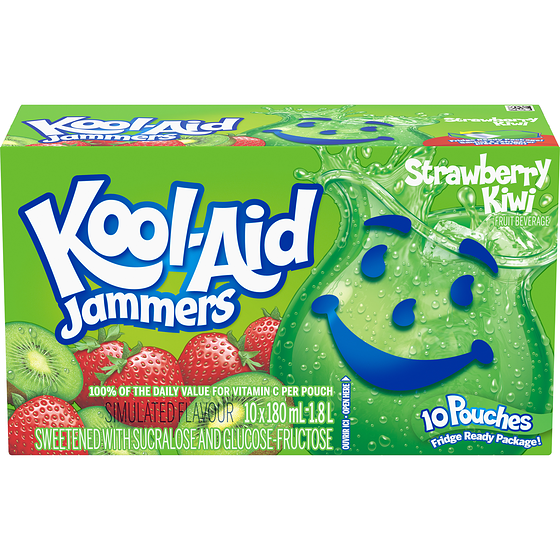 Kool-Aid Jammers, Strawberry Kiwi 10x180.0 ml, $0.22/100ml