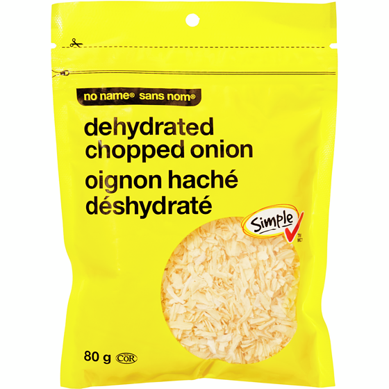 Sans Nom Oignon haché déshydraté 80 g, 4,38 $/100g