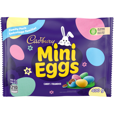 Cadbury Mini Eggs Candy for Easter (Family Pack) 400 g, $2.75/100g