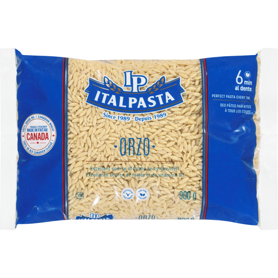 Italpasta Orzo 900 g, $0.39/100g