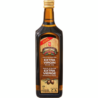 PC Splendido Huile d’olive extra-vierge extraite à froid 1 l, 1,50 $/100ml