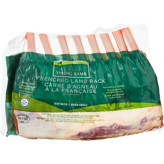 null Carré d’agneau de la Nouvelle-Zélande à la française 66,12 $/1kg 30,00 $/1lb