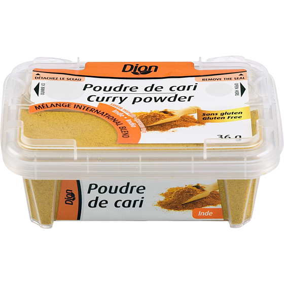 Dion Poudre de cari 36 g, 9,14 $/100g