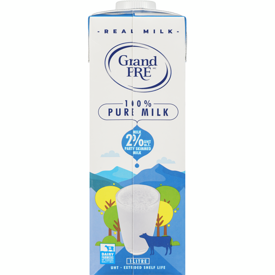 Grand Pre 2% Milk 1 l, $0.50/100ml