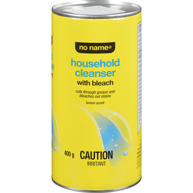 No Name Household Cleanser With Bleach  400 g, $0.25/100g